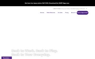 Orthopaedics New England of Wolcott website
