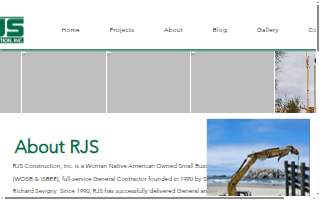 RJS Construction website