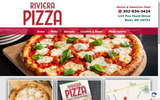 Riviera Pizza website