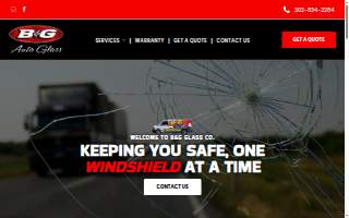 B & G Auto Glass website