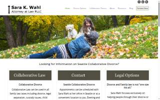 Wahl Family Law website