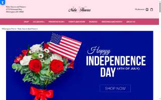 Nube Sweets and Flowers website
