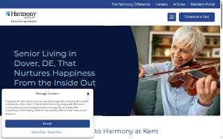 Harmony at Kent website