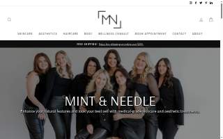 Mint & Needle Medical Aesthetics website