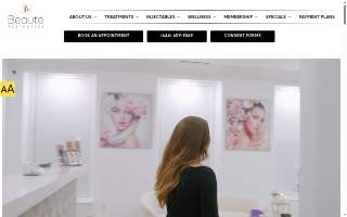 Beaute Enhanced Medical Aesthetics and wellness website
