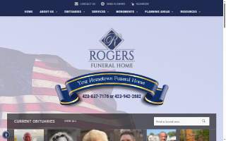 Rogers Funeral Home website