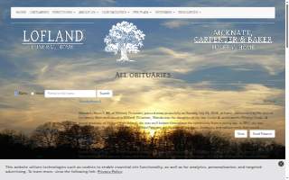 Lofland Funeral Home website
