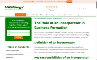 The Incorporators Ltd. website