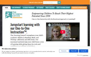 The Tutoring Center website