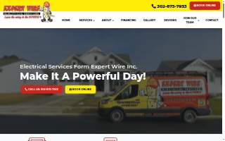 Expert Wire inc. of Pike Creek website