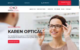 Karen Optical of Pike Creek website