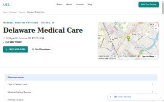 Delaware Medical Care website
