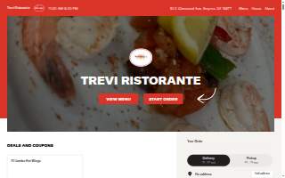 Trevi Ristorante website