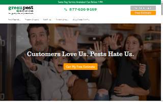 Green Pest Solutions website