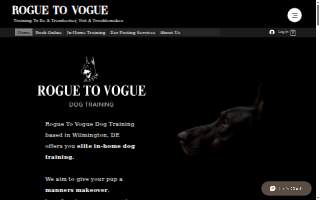 Rogue To Vogue Dog Training - Wilmington, Delaware website