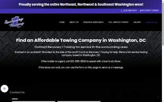 Recovery 1 Towing LLC website