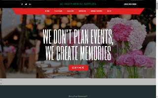 DC Party Rental Supplies website