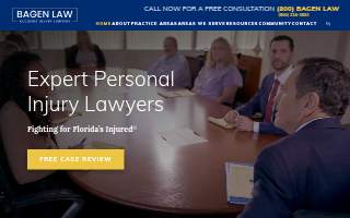 Bagen Law Accident Injury Lawyers - Gainesville website