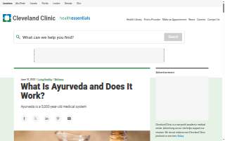 Ayurveda Health Retreat website