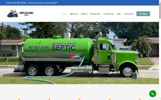 Mathis & Sons Septic, LLC. website