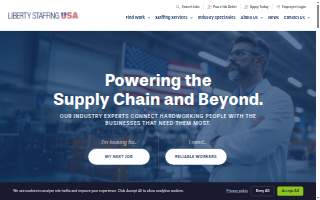 Liberty Staffing USA website