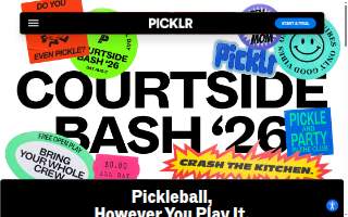 The Picklr Pro Shop Florida website