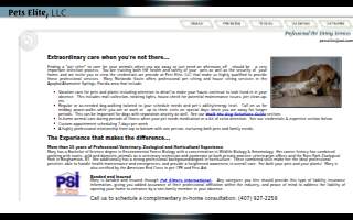 Pets Elite LLC of Lake Butler website