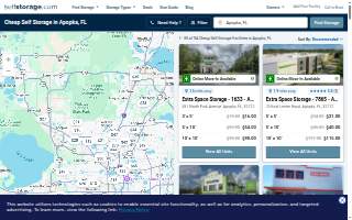 Apopka Self Storage website