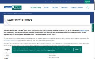 FastCare Urgent Care of Aventura website