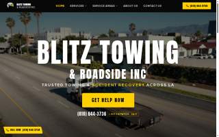 Blitz Towing website