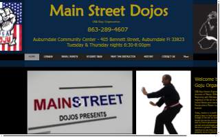 Main Street Dojo's website