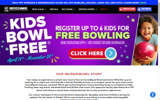 Incredibowl Entertainment website