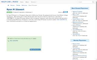 Ryan M. Stewart, DC website