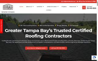 Certified Roofers & General Contractors, Inc. website