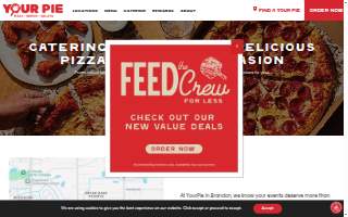 Your Pie Pizza of Bloomingdale website