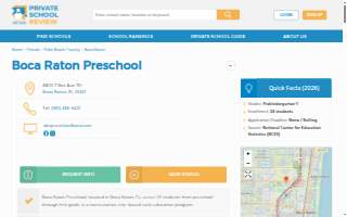 Boca Raton Preschool website