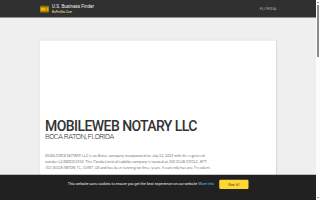 MobileWeb Notary website