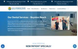 Smile Perfection Dental & Orthodontics of Boynton Beach website