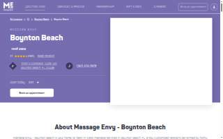Massage Envy of Boynton Beach website