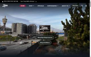 Zips Car Wash website