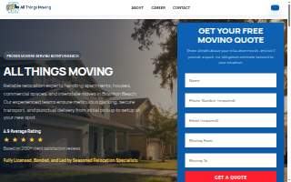 All Things Moving Storage website