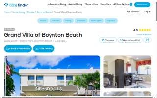 Grand Villa of Boynton Beach website