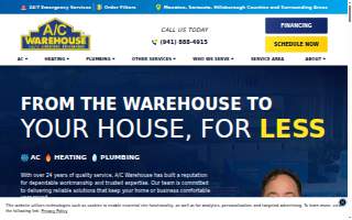 AC Warehouse website
