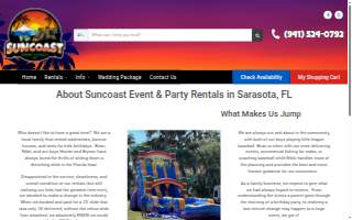 Suncoast Event Rentals LLC website