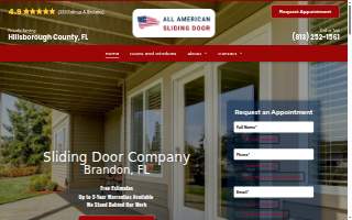 All American Sliding Door website