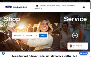 Brooksville Ford website