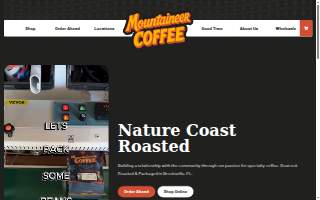 Mountaineer Coffee website