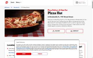 Pizza Hut of Brooksville website