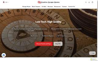 Creative Escape Rooms website