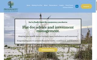 Prosperity Financial Planning LLC website